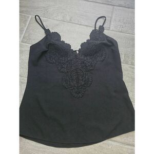 Women's Elie Tahari Black Lace Trim Camisole Size XS Dressy Tank‎